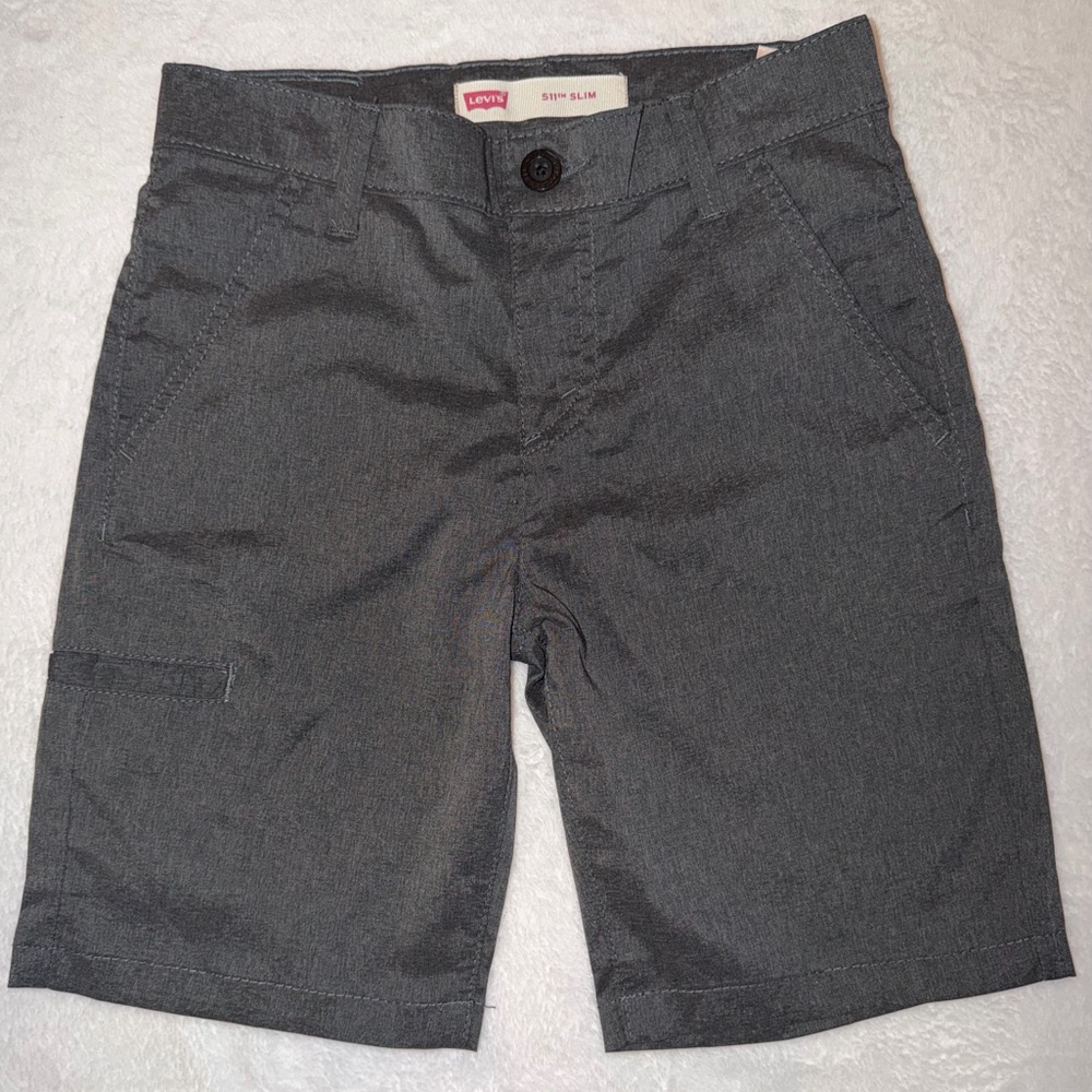 Levi's size 10 Slim gray shorts 511 Trousers boys kids 25” waist